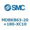 MDBKB63-20+180-XC10 標準形エアシリンダ(角形カバー)MB シリーズ(MDBKB63-~) SMC 22596463