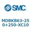 MDBKB63-250+250-XC10 標準形エアシリンダ(角形カバー)MB シリーズ(MDBKB63-~) SMC 22596603