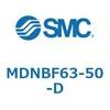 ロック付シリンダ (MDNBF63-5～) SMC