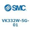 VK332W-5G-01 3ポートソレノイドバルブ直動ポペットタイプ弾性体シール SMC 29938194