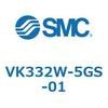 VK332W-5GS-01 3ポートソレノイドバルブ直動ポペットタイプ弾性体シール SMC 29938237