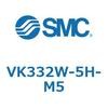 VK332W-5H-M5 3ポートソレノイドバルブ直動ポペットタイプ弾性体シール SMC 29938255