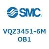 VQZ3451-6MOB1 5ポートソレノイドバルブ (VQZ345～) SMC 36519987