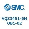 VQZ3451-6MOB1-02 5ポートソレノイドバルブ (VQZ345～) SMC 36519996