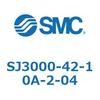 SJ3000-42-10A-2-04 SJ3000-42_L - �R�l�N�^�u���b�NAss'y (�t���b�g�P�[�u���Ή�)(SJ3000-42-10) SMC 42716214
