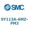 SY113A-6MZ-PM3 SY100 - ���ڔz�ǌ`/3�|�[�g�\���m�C�h�o���u/�e���̃V�[��(SY113A) SMC 43126938
