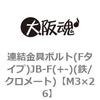 連結金具ボルト(Fタイプ)JB-F(+-)(鉄/クロメート)(小箱) 大阪魂