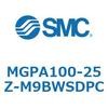 MGPA100-25Z-M9BWSDPC ガイド付薄形シリンダ(MGPA100~) SMC 45379327