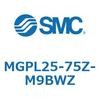 MGPL25-75Z-M9BWZ ガイド付薄形シリンダ(MGPL25-7～) SMC 45405613