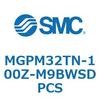 MGPM32TN-100Z-M9BWSDPCS ガイド付薄形シリンダ(MGPM32TN-～) SMC 45468367