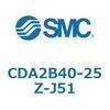 CDA2B40-25Z-J51 標準角形カバーエアシリンダ/複動・片ロッド CA2-Zシリーズ SMC 49183103