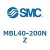 MBL40-200NZ 標準角形カバーエアシリンダ/複動・片ロッド MB-Zシリーズ MB SMC 49183898