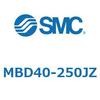 MBD40-250JZ 標準角形カバーエアシリンダ/複動・片ロッド MB-Zシリーズ MB SMC 49184853