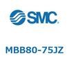 MBB80-75JZ 標準角形カバーエアシリンダ/複動・片ロッド MB-Zシリーズ MB SMC 49185562