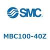 MBC100-40Z 標準角形カバーエアシリンダ/複動・片ロッド MB-Zシリーズ MB SMC 49185632