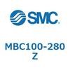 MBC100-280Z 標準角形カバーエアシリンダ/複動・片ロッド MB-Zシリーズ MB SMC 49186217