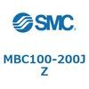MBC100-200JZ 標準角形カバーエアシリンダ/複動・片ロッド MB-Zシリーズ MB SMC 49186305