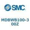 MDBWB100-300Z 標準角形カバーエアシリンダ/複動・両ロッド MBW-Zシリーズ SMC 49190067