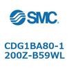 CDG1BA80-1200Z-B59WL 標準丸形エアシリンダ/複動・片ロッド CG1シリーズ CDG1BA80 SMC 49209107