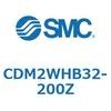 CDM2WHB32-200Z 標準丸形エアシリンダ/複動・両ロッド CM2W-Zシリーズ CDM2W SMC 49312332