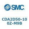 CDA2D50-100Z-M9B 標準形エアシリンダ(角形カバー)2山クレビス形 CDA2D50-1 SMC 51021695