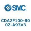CDA2F100-800Z-A93V3 標準形エアシリンダ(角形カバー)ロッド側フランジ形  CDA2F100-8 SMC 51052592
