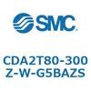 CDA2T80-300Z-W-G5BAZS 標準形エアシリンダ(角形カバー)センタトラニオン形 CDA2T80-3 SMC 51196625