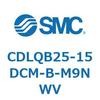 CDLQB25-15DCM-B-M9NWV ロック付薄形シリンダ/複動・片ロッド(オートスイッチ付) CDLQB25 SMC 52034306