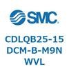 CDLQB25-15DCM-B-M9NWVL ロック付薄形シリンダ/複動・片ロッド(オートスイッチ付) CDLQB25 SMC 52034315