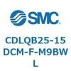 CDLQB25-15DCM-F-M9BWL ロック付薄形シリンダ/複動・片ロッド(オートスイッチ付) CDLQB25 SMC 52034333