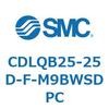 CDLQB25-25D-F-M9BWSDPC ロック付薄形シリンダ/複動・片ロッド(オートスイッチ付) CDLQB25 SMC 52034552