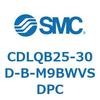 CDLQB25-30D-B-M9BWVSDPC ロック付薄形シリンダ/複動・片ロッド(オートスイッチ付) CDLQB25 SMC 52034622
