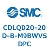 CDLQD20-20D-B-M9BWVSDPC ロック付薄形シリンダ/複動・片ロッド(オートスイッチ付) CDLQD20 SMC 52043004