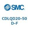 CDLQD20-50D-F ロック付薄形シリンダ/複動・片ロッド(オートスイッチ付) CDLQD20 SMC 52043074