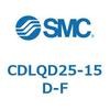 CDLQD25-15D-F ロック付薄形シリンダ/複動・片ロッド(オートスイッチ付) CDLQD25 SMC 52043126