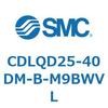 CDLQD25-40DM-B-M9BWVL ロック付薄形シリンダ/複動・片ロッド(オートスイッチ付) CDLQD25 SMC 52043187