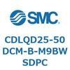 CDLQD25-50DCM-B-M9BWSDPC ロック付薄形シリンダ/複動・片ロッド(オートスイッチ付) CDLQD25 SMC 52043223