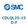 CDLQL25-15D-F ロック付薄形シリンダ/複動・片ロッド(オートスイッチ付) CDLQL25 SMC 52052244