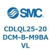 CDLQL25-20DCM-B-M9BAVL ロック付薄形シリンダ/複動・片ロッド(オートスイッチ付) CDLQL25 SMC 52052287
