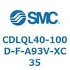 CDLQL40-100D-F-A93V-XC35 ロック付薄形シリンダ/複動・片ロッド(オートスイッチ付) CDLQL40 SMC 52053443