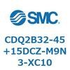 CDQ2B32-45+15DCZ-M9N3-XC10 薄形シリンダ CDQ2B32-45 SMC 52329767