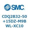 CDQ2B32-50+15DZ-M9BWL-XC10 薄形シリンダ CDQ2B32-50 SMC 52333251