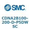 CDNA2B100-200-D-P5DWSC ロック付シリンダ/複動・片ロッド(オートスイッチ付) CDNA2B100 SMC 52590011