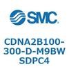 CDNA2B100-300-D-M9BWSDPC4 ロック付シリンダ/複動・片ロッド(オートスイッチ付) CDNA2B100 SMC 52590142