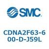 CDNA2F63-600-D-J59L ロック付シリンダ/複動・片ロッド(オートスイッチ付) CDNA2F63-6 SMC 52614624