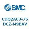 CDQ2A63-75DCZ-M9BAV 薄形シリンダ CDQ2A63-75 SMC 52788522