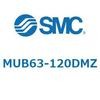 MUB63-120DMZ プレートシリンダ/複動：片ロッド MUシリーズ MUB63 SMC 52789827
