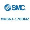 MUB63-170DMZ プレートシリンダ/複動：片ロッド MUシリーズ MUB63 SMC 52789879