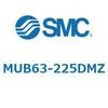 MUB63-225DMZ プレートシリンダ/複動：片ロッド MUシリーズ MUB63 SMC 52789915