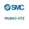 MUB63-5TZ プレートシリンダ/単動：押出し、引込み MUシリーズ MUB63 SMC 52789967